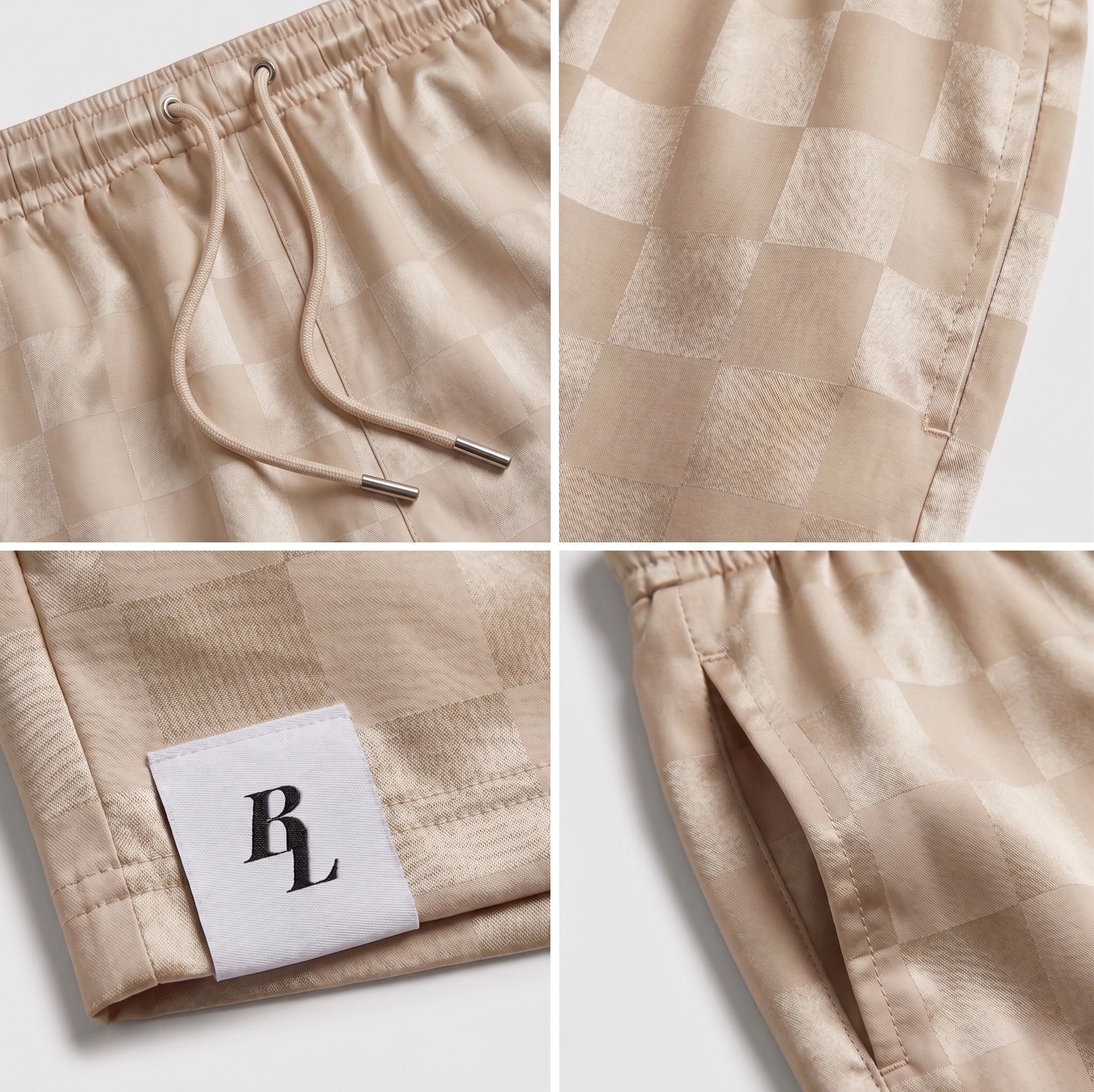 Brickland Gold CHKD Shorts