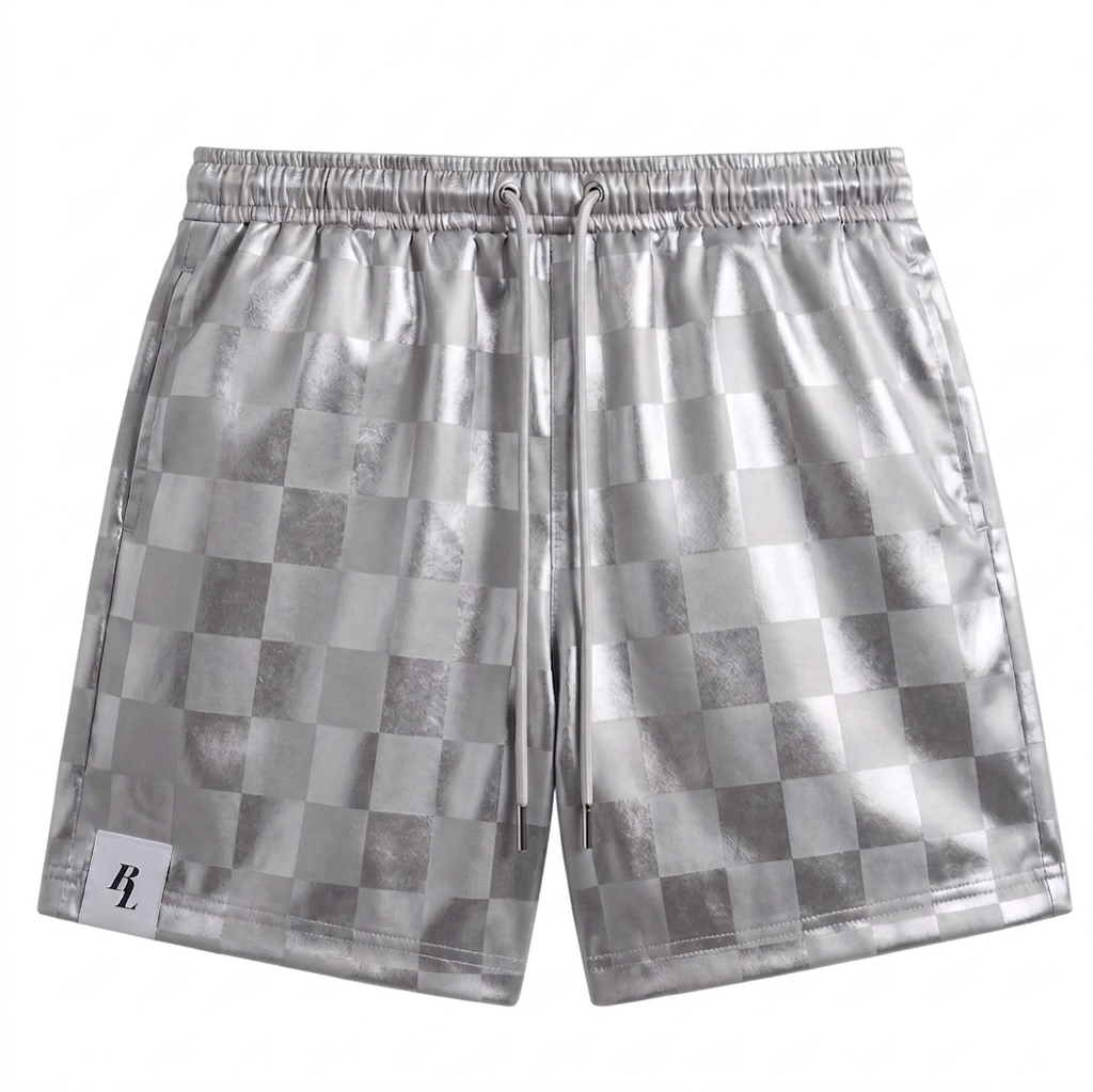 Brickland Silver CHKD Shorts
