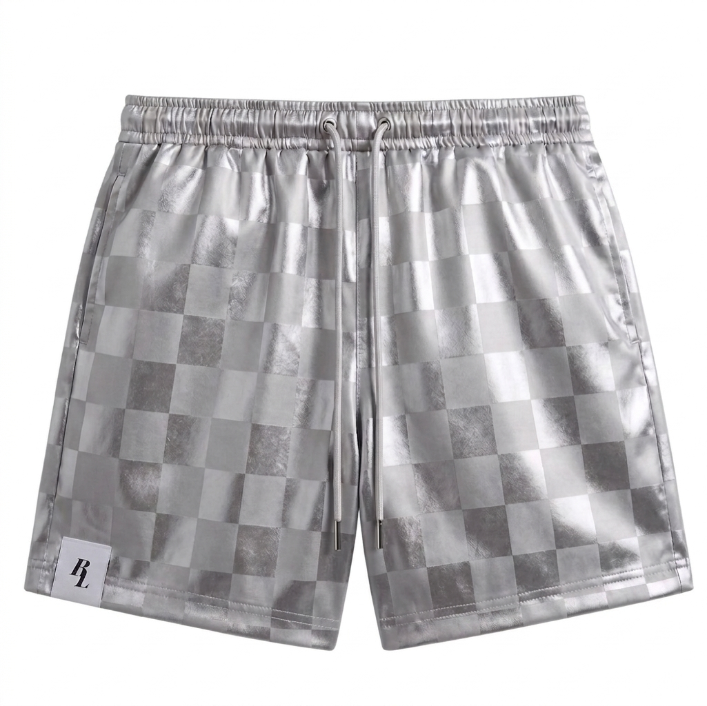 Brickland Silver CHKD Shorts
