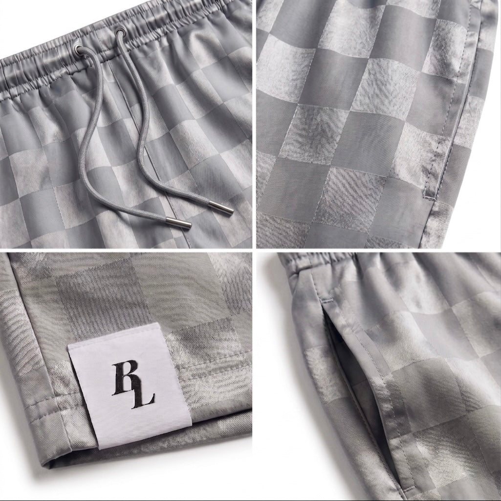 Brickland Silver CHKD Shorts